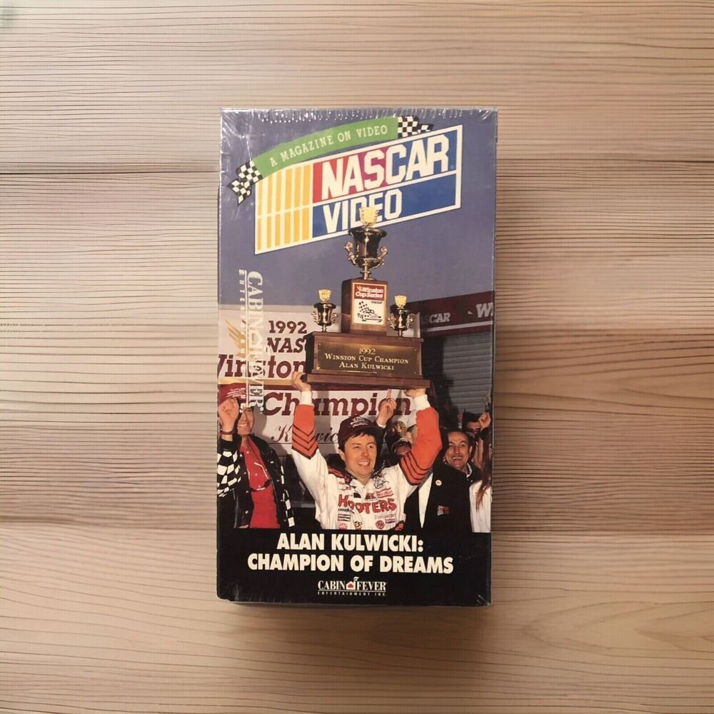 NASCAR Alan Kulwicki Champion of Dreams VHS 1994 Racing Magazine Video Hooters